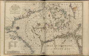 Carte de la Mer du Danemark - Hubert Jaillot